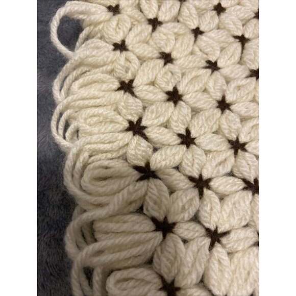 Handmade Crochet Oval Placemats Cottage Chic Shabby VTG Kitchen Linen Doilies - Picture 4 of 12